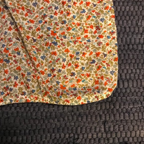 Cotton Ditsy Floral Peasant Blouse, Size 2X - Picture 3 of 11